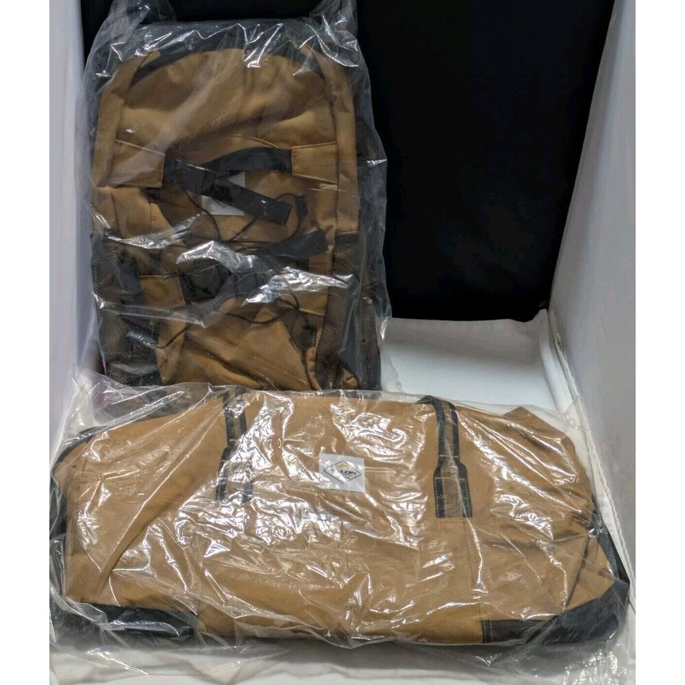 Talon Outdoor Tan Canvas Backpack & Duffle Bag Set BRAND NEW!